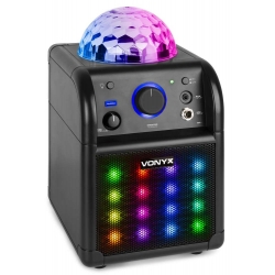 Głośnik mobilny, zestaw do karaoke z efektem LED, VONYX, SBS50B